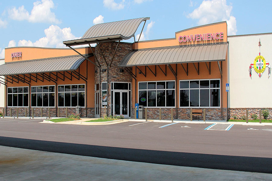 Outside picture of Creek Travel Store in Poarch Alabama